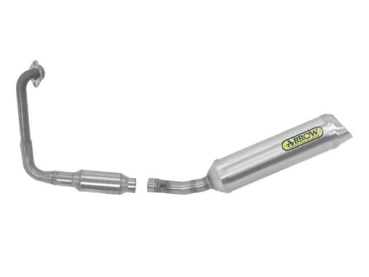 ARROW 51019KZ+51518PO Yamaha MT125 (2021+) Titanium Full Exhaust System "Competition Evo Thunder" – Accessories in the 2WheelsHero Motorcycle Aftermarket Accessories and Parts Online Shop