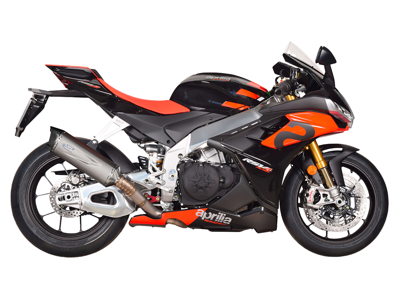 SPARK GAP0407 Aprilia RSV4 / Tuono V4 (2017+) Titanium Slip-on Exhaust "Force Evo" (racing) – Accessories in the 2WheelsHero Motorcycle Aftermarket Accessories and Parts Online Shop