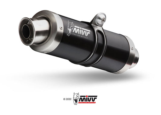 MIVV D.027 Ducati Multistrada 1200 (10/14) Slip-on Exhaust "GP" (black; approved) – Accessories in the 2WheelsHero Motorcycle Aftermarket Accessories and Parts Online Shop