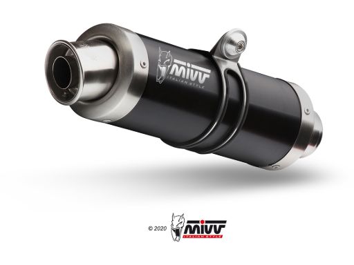 MIVV Y.001 YAMAHA YZF 1000 R1 (1998 - 2001) Slip-on Exhaust "GP" (Black; approved) – Accessories in the 2WheelsHero Motorcycle Aftermarket Accessories and Parts Online Shop