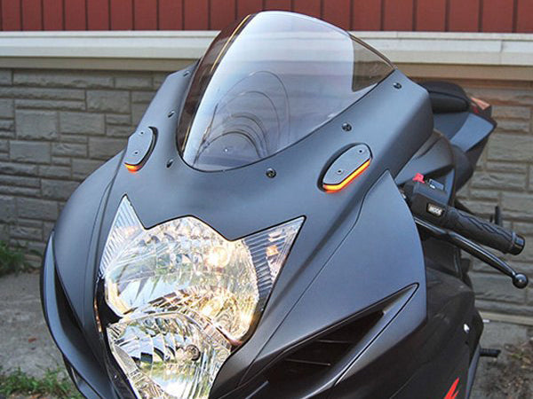 NEW RAGE CYCLES Suzuki GSX-R LED Mirror Block-off Turn Signals