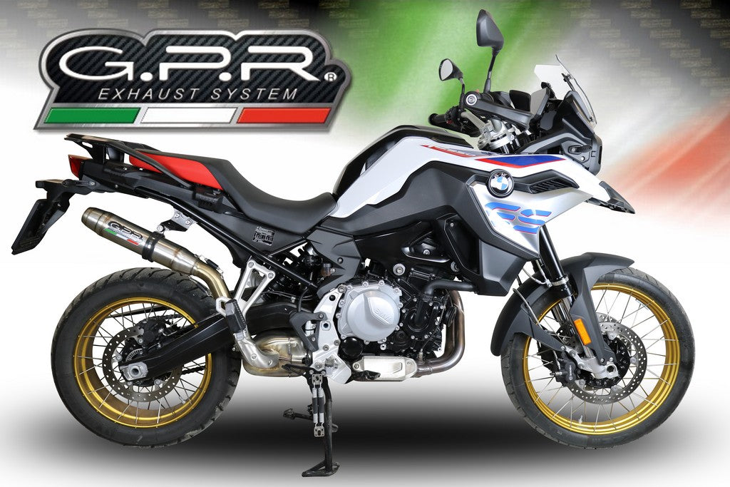 GPR BMW F850GS / Adventure Slip-on Exhaust "Deeptone Inox" (EU homologated)