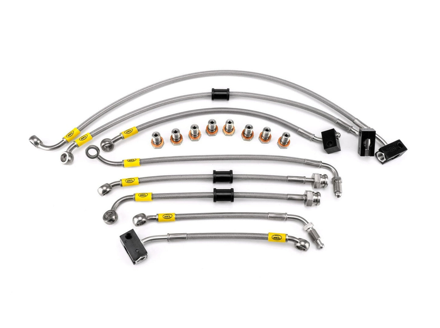 HEL PERFORMANCE HBF9032 Yamaha YZF-R125 ABS (19/21) Flexible Braided Brake Lines Kit (ABS replacement) – Accessories in the 2WheelsHero Motorcycle Aftermarket Accessories and Parts Online Shop