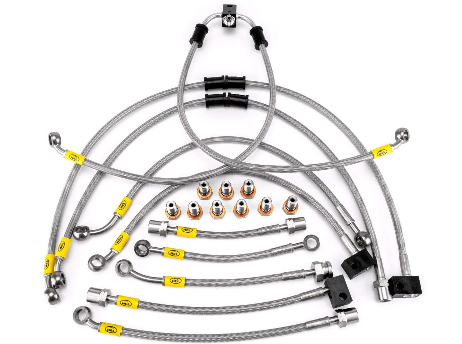 HEL PERFORMANCE HBF9662 Yamaha FJR1300 AS ABS (06/07) Flexible Braided Brake Lines Kit (ABS replacement) – Accessories in the 2WheelsHero Motorcycle Aftermarket Accessories and Parts Online Shop