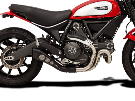 HP CORSE Ducati Scrambler 800 Slip-on Exhaust "Hydroform Black" (EU homologated)