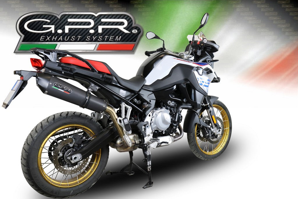 GPR BMW F850GS / Adventure Slip-on Exhaust "GP Evo 4 Black Titanium" (EU homologated)