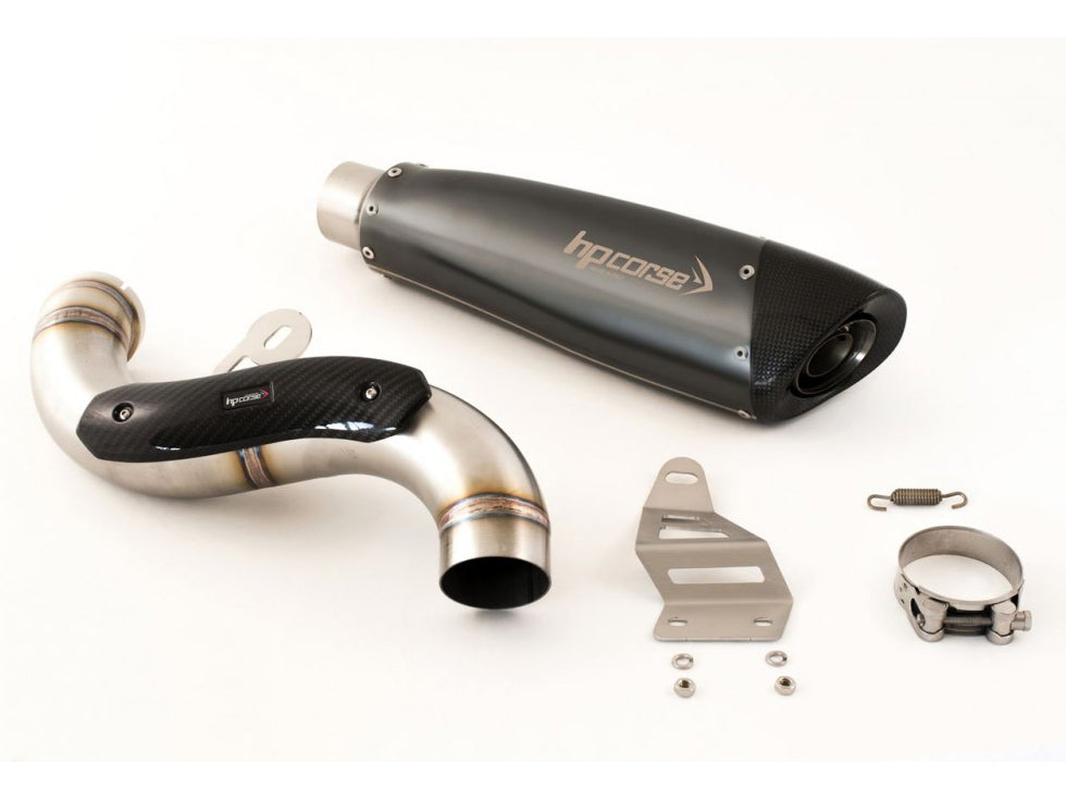 HP CORSE BMW R nineT Slip-on Exhaust "Evoxtreme Black Single High" (EU homologated)