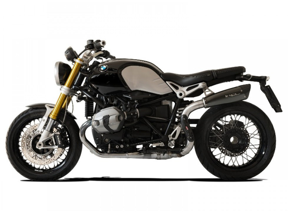 HP CORSE BMW R nineT Slip-on Exhaust "Evoxtreme Black Single High" (EU homologated)