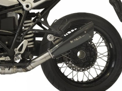 HP CORSE BMW R nineT Slip-on Exhaust "Evoxtreme Black Single Low" (EU homologated)