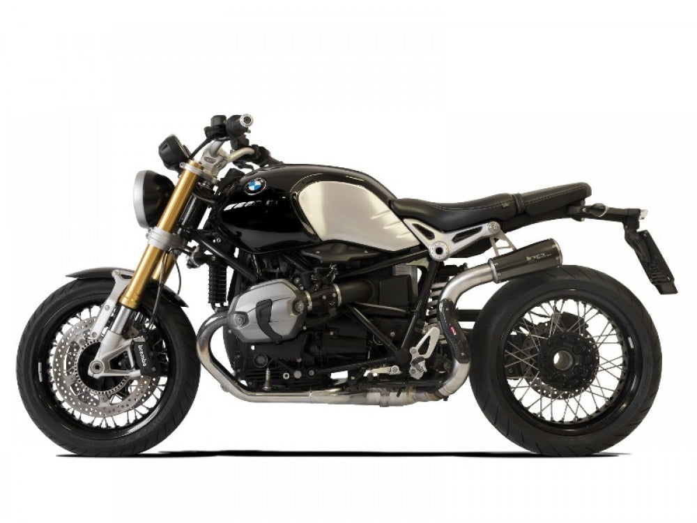 HP CORSE BMW R nineT Slip-on Exhaust "GP-07 Black Single High" (EU homologated)