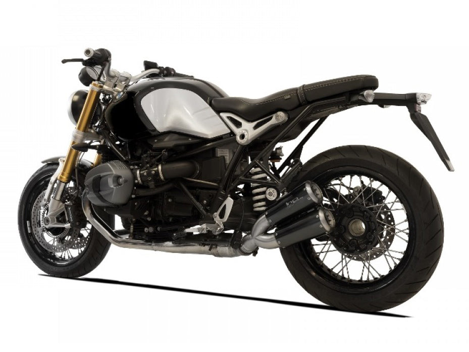 HP CORSE BMW R nineT Dual Slip-on Exhaust "GP-07 Black" (EU homologated)