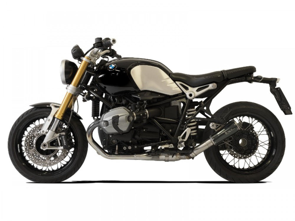 HP CORSE BMW R nineT Slip-on Exhaust "GP-07 Black Single Low" (EU homologated)