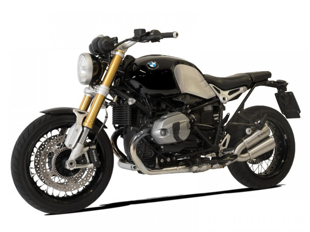 HP CORSE BMW R nineT Dual Slip-on Exhaust "GP-07 Satin" (EU homologated)