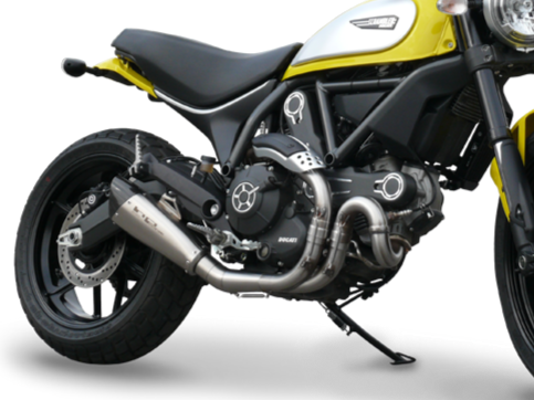 HP CORSE Ducati Scrambler 800 Slip-on Exhaust "Evoxtreme 260 Satin" (EU homologated)