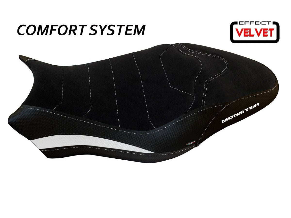 TAPPEZZERIA ITALIA Ducati Monster 1200 (17/21) Comfort Seat Cover "Ovada 2 Velvet"