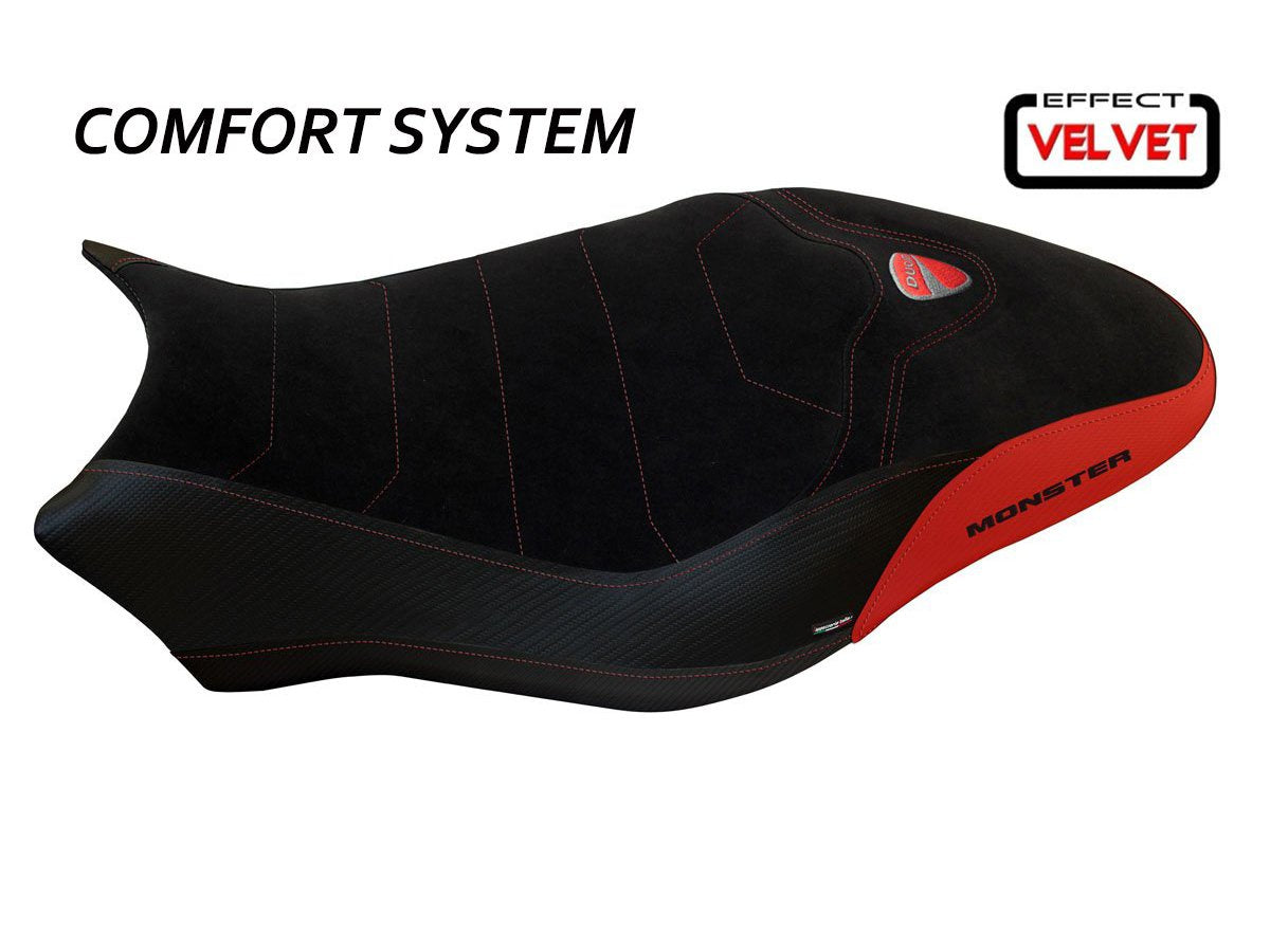 TAPPEZZERIA ITALIA Ducati Monster 1200 (17/21) Comfort Seat Cover "Ovada 3 Velvet"