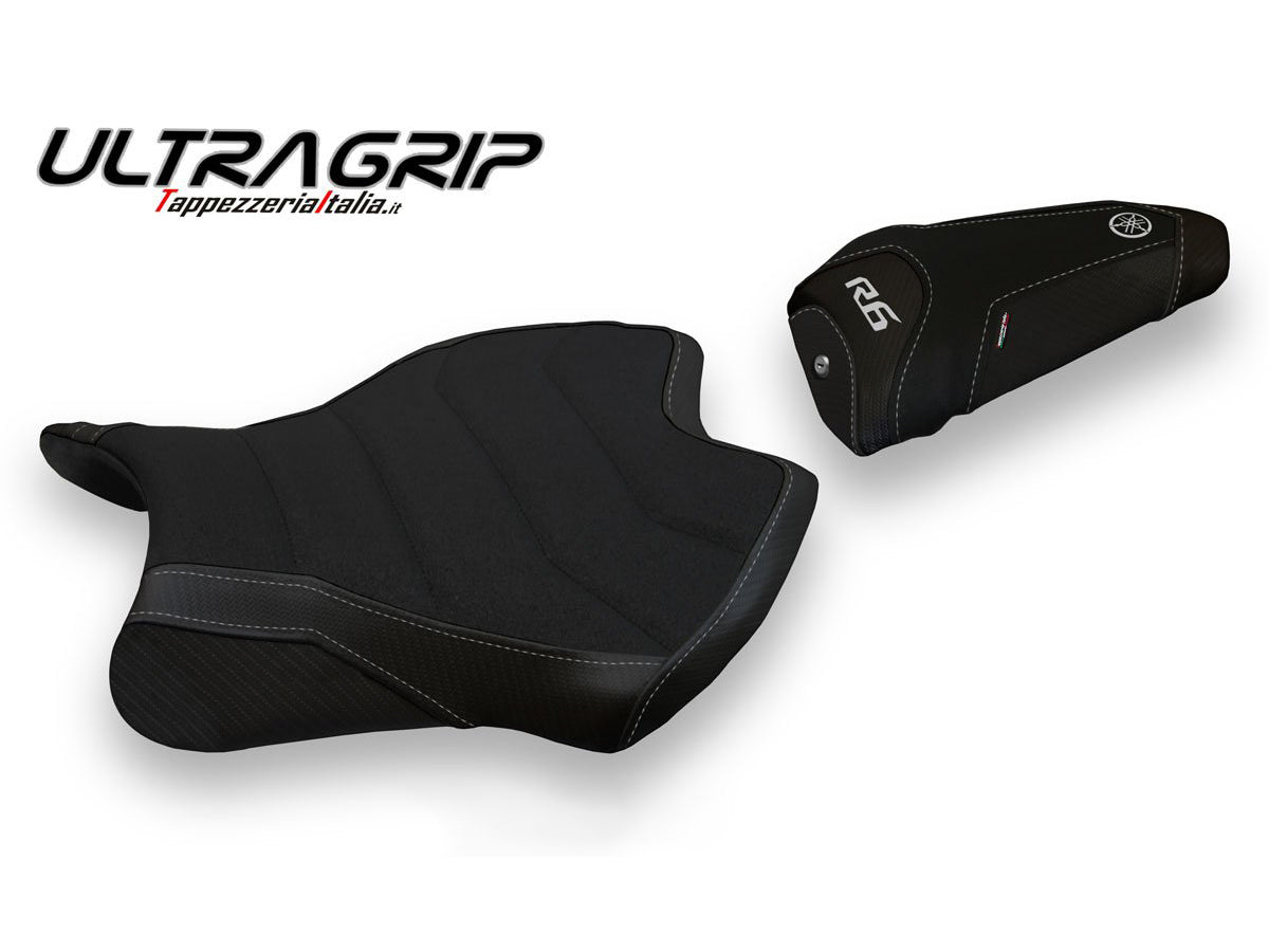 TAPPEZZERIA ITALIA Yamaha YZF-R6 (2017+) Ultragrip Seat Cover "Helsinki Total Black"