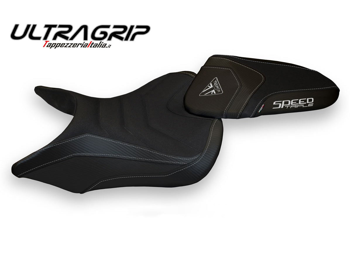 TAPPEZZERIA ITALIA Triumph Speed Triple / S / RS (16/20) Ultragrip Seat Cover "Resia Total Black"