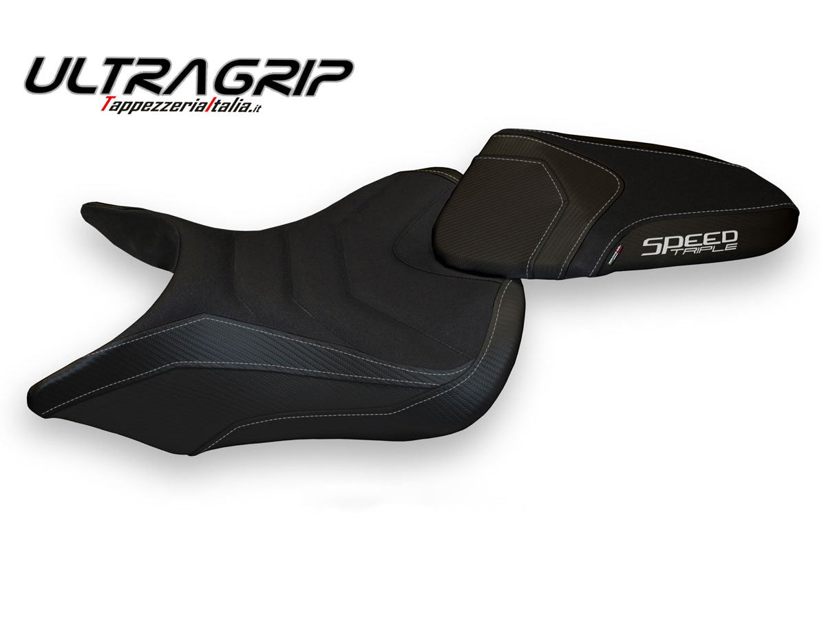 TAPPEZZERIA ITALIA Triumph Speed Triple / S / RS (16/20) Ultragrip Seat Cover "Resia Total Black"