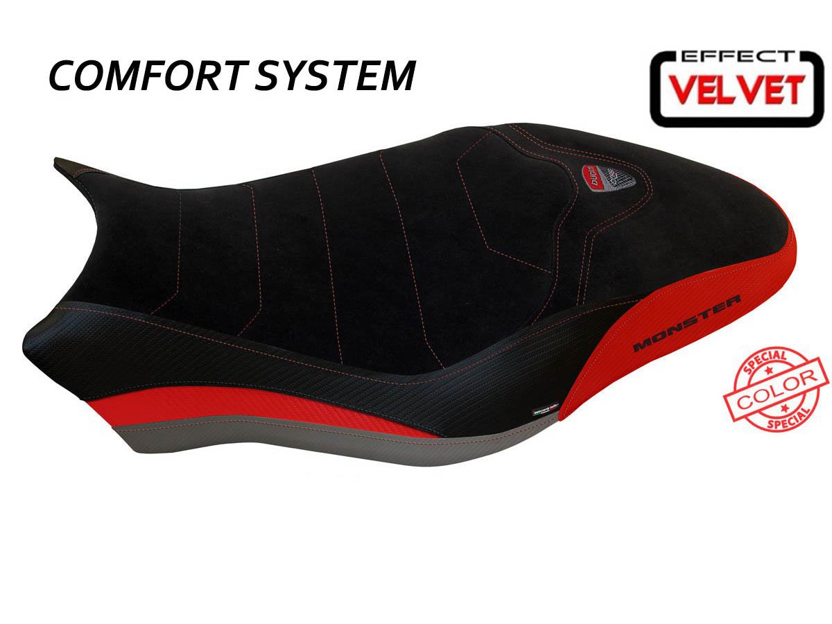 TAPPEZZERIA ITALIA Ducati Monster 821 (18/20) Comfort Seat Cover "Ovada Special Color Velvet"