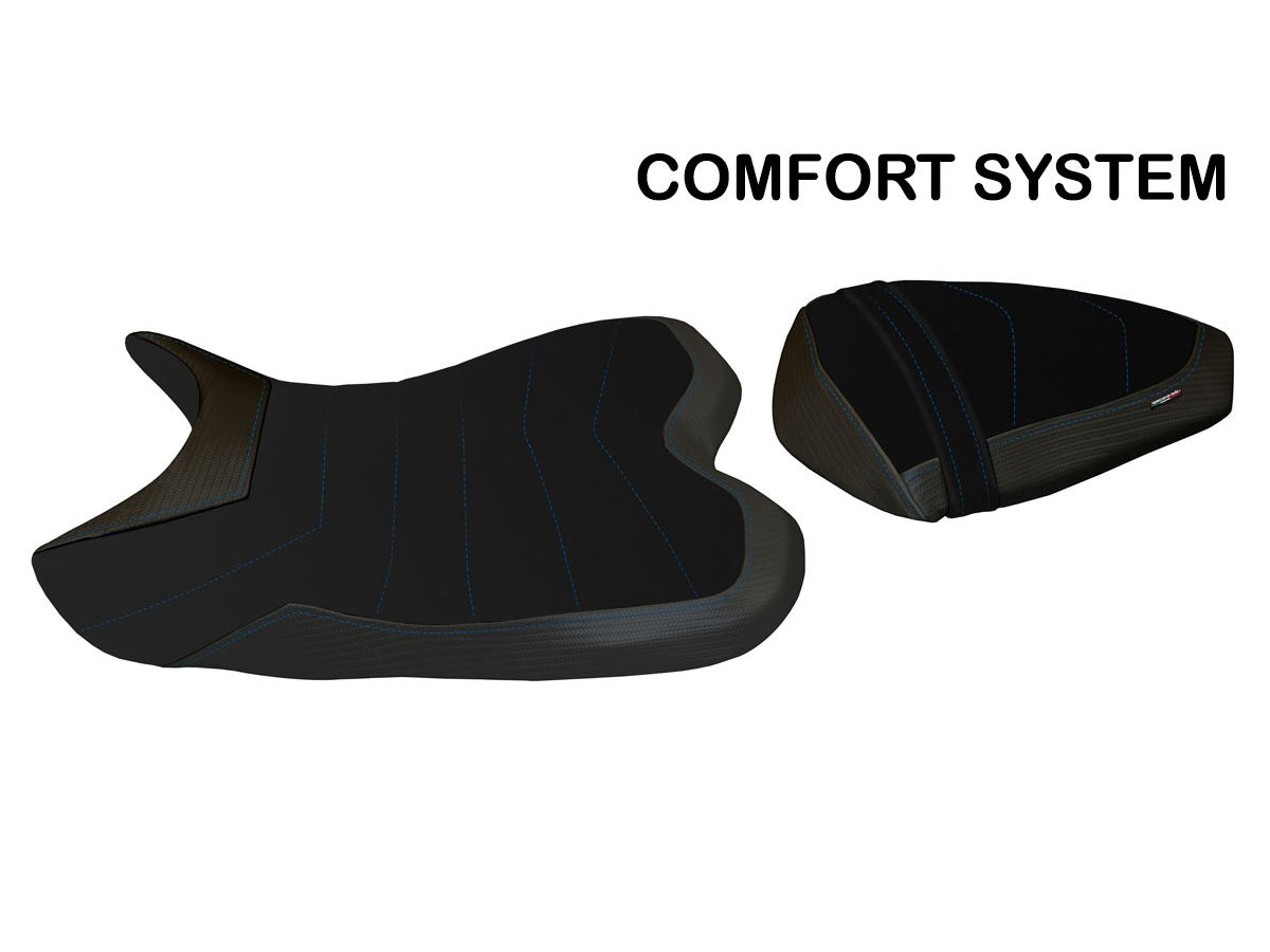 TAPPEZZERIA ITALIA Yamaha YZF-R1 (09/14) Comfort Seat Cover "Cardiff Total Black"