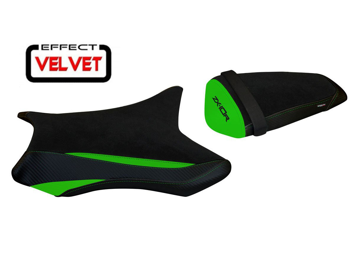 TAPPEZZERIA ITALIA Kawasaki ZX-10R (11/15) Velvet Seat Cover "Galway 1"