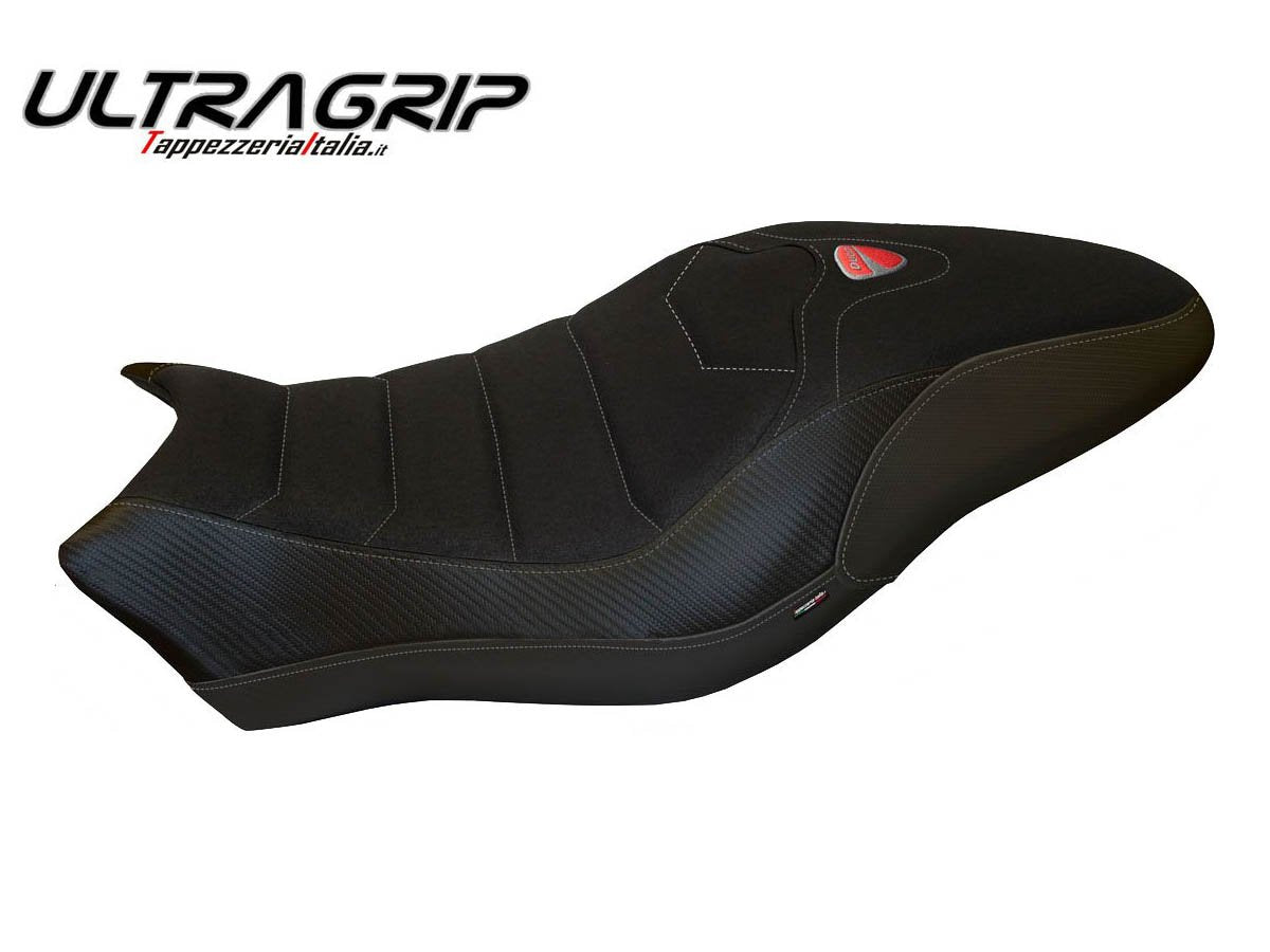 TAPPEZZERIA ITALIA Ducati Monster 821 (18/20) Ultragrip Seat Cover "Piombino Total Black"