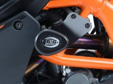 CP0377 - R&G RACING KTM 125 / 200 / 390 RC (14/21) Frame Crash Protection Sliders "Aero" – Accessories in the 2WheelsHero Motorcycle Aftermarket Accessories and Parts Online Shop