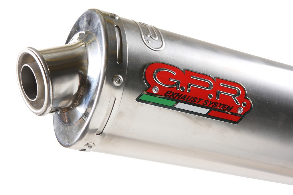 GPR Triumph Speed Triple 1050 (05/10) 3 to 2 Slip-on Exhaust "Inox Tondo" (EU homologated)