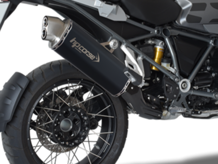 HP CORSE BMW R1200GS / Adventure (13/18) Slip-on Exhaust "4-Track R Black" (EU homologated)