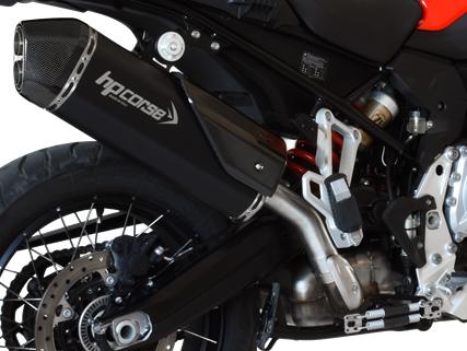 HP CORSE BMW F850GS Slip-on Exhaust "SPS Carbon Black" (EU homologated)