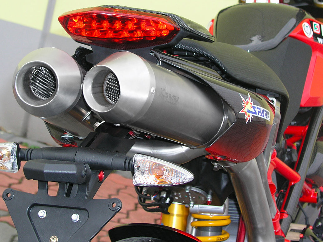 SPARK GDU1801 Ducati Hypermotard 796 / 1100 (07/12) Dual Slip-on Exhaust "Round" (EU homologated; titanium) – Accessories in the 2WheelsHero Motorcycle Aftermarket Accessories and Parts Online Shop