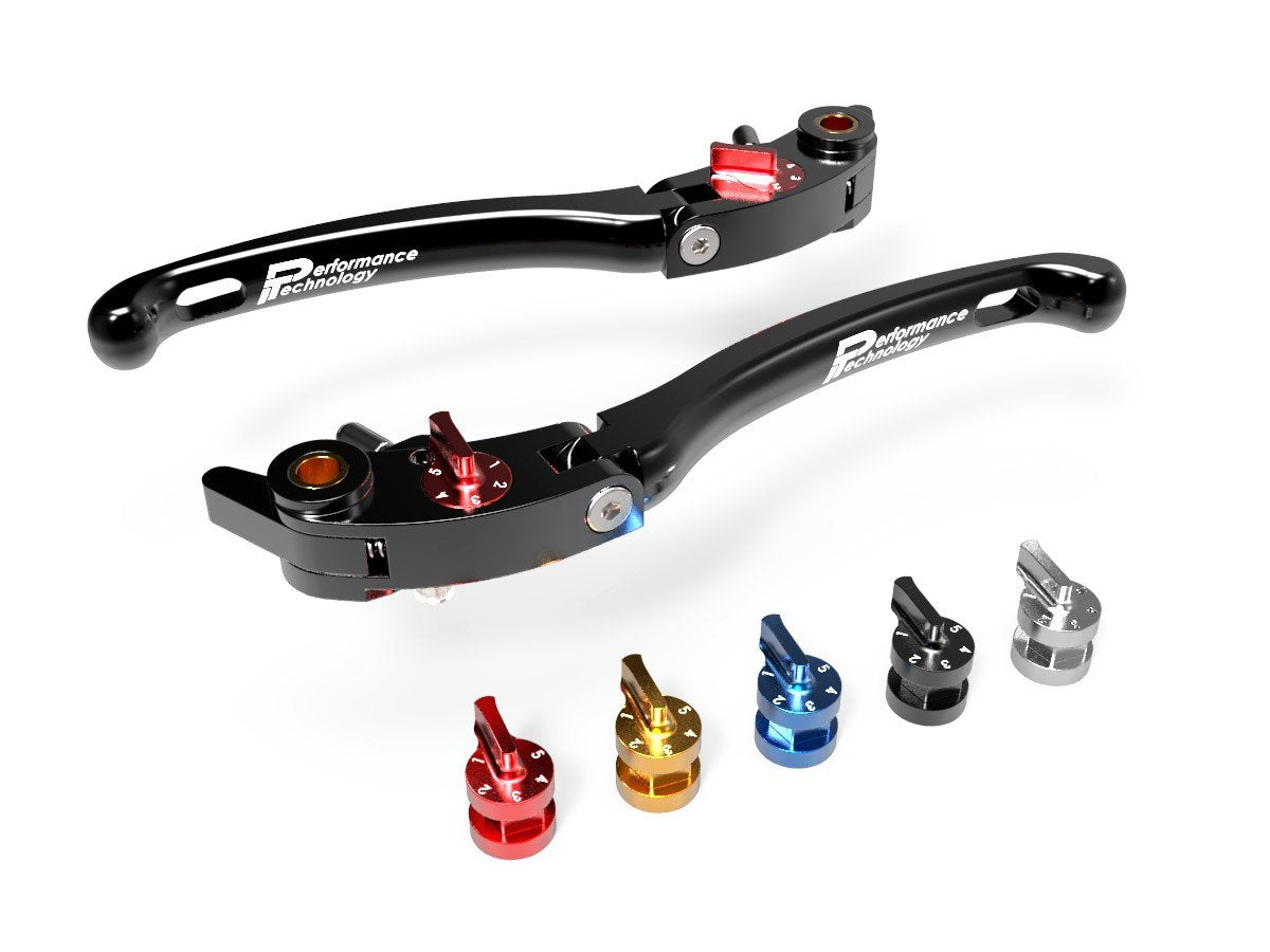 LE01 - PERFORMANCE TECHNOLOGY Ducati / Aprilia Handlebar Levers "Eco GP 1" (adjustable)