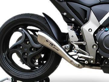 HP CORSE Honda CB1000R Slip-on Exhaust "Hydroform Satin Single" (low position)