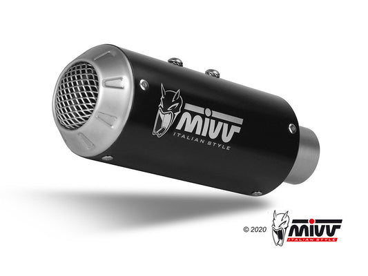 MIVV E.005 Benelli 502C (2019+) Slip-on Exhaust "MK3" (black; approved) – Accessories in the 2WheelsHero Motorcycle Aftermarket Accessories and Parts Online Shop