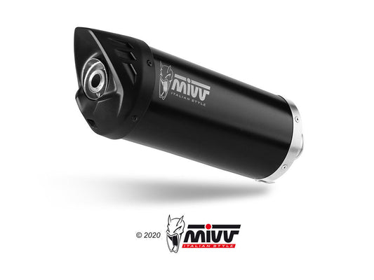 MIVV MV.SU.0002 SUZUKI BURGMAN 400 ( 2022+ ) Slip-on Exhaust "Mover" (black stainless steel; approved) – Accessories in the 2WheelsHero Motorcycle Aftermarket Accessories and Parts Online Shop