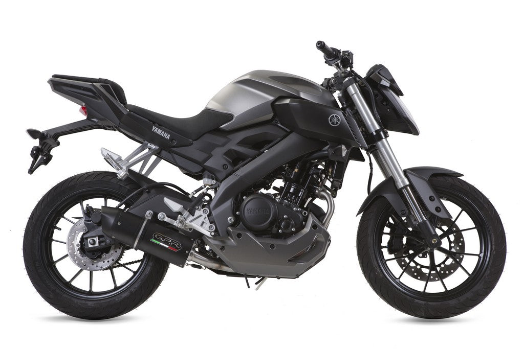 GPR Yamaha MT-125 Full Exhaust System "Furore Nero" (EU homologated)