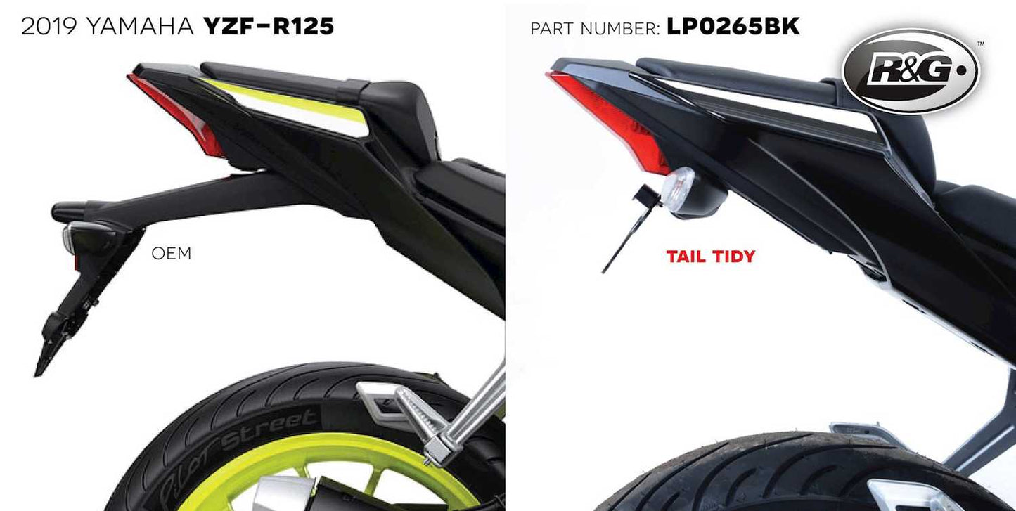 LP0265 - R&G RACING Yamaha YZF-R125 (2019+) Tail Tidy – Accessories in the 2WheelsHero Motorcycle Aftermarket Accessories and Parts Online Shop