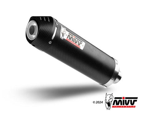 MIVV H.044 HONDA XL 125 Varadero ( 2007 / 11 ) Slip on Exhaust "Oval" (carbon + cap; approved) – Accessories in the 2WheelsHero Motorcycle Aftermarket Accessories and Parts Online Shop