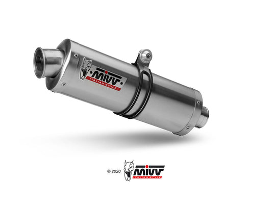 MIVV S.029 SUZUKI GSX 1250 FA ( 2009 / 16 ) Slip-on Exhaust "Oval" (stainless steel; approved) – Accessories in the 2WheelsHero Motorcycle Aftermarket Accessories and Parts Online Shop
