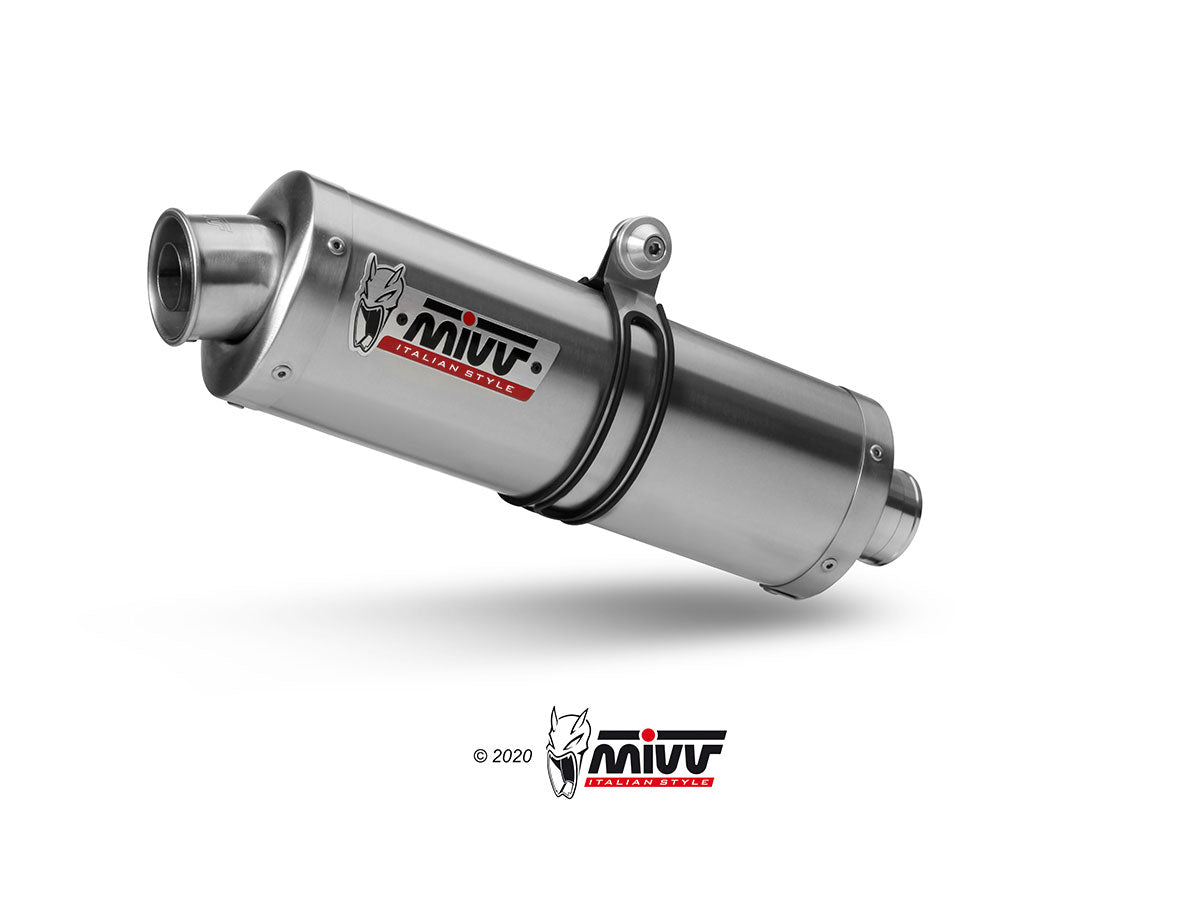 MIVV S.019 SUZUKI V-Strom 650 ( 2004 / 06 ) Full System Exhaust "Oval" (stainless steel; approved) – Accessories in the 2WheelsHero Motorcycle Aftermarket Accessories and Parts Online Shop