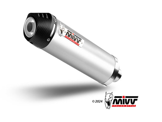 MIVV HU.001 HUSQVARNA 701 ENDURO / SUPERMOTO ( 2017/ 20 ) Slip on Exhaust "Oval" (titanium + carbon cap; approved) – Accessories in the 2WheelsHero Motorcycle Aftermarket Accessories and Parts Online Shop
