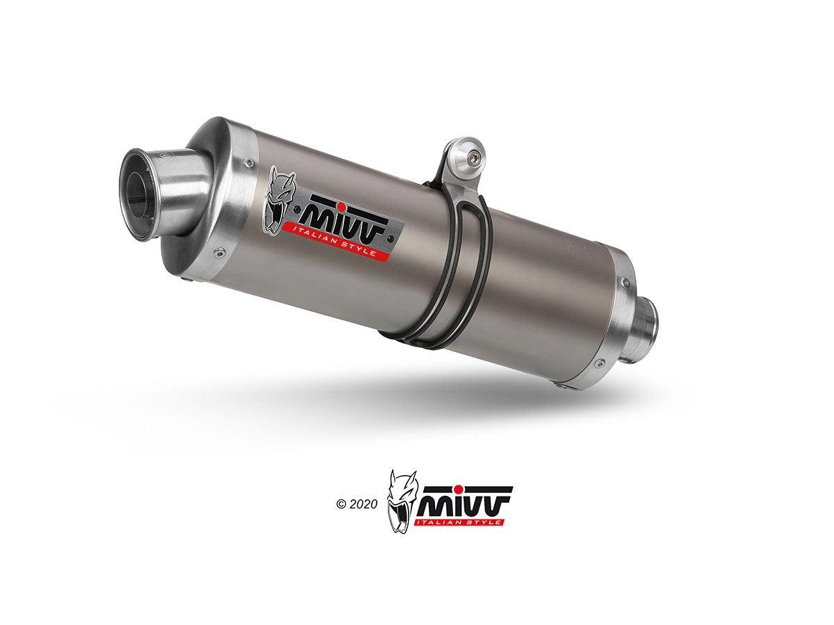 MIVV C.001 CAGIVA RAPTOR 1000 ( 2000 / 05 ) Dual Slip-on Exhaust "Oval" (titanium; approved) – Accessories in the 2WheelsHero Motorcycle Aftermarket Accessories and Parts Online Shop