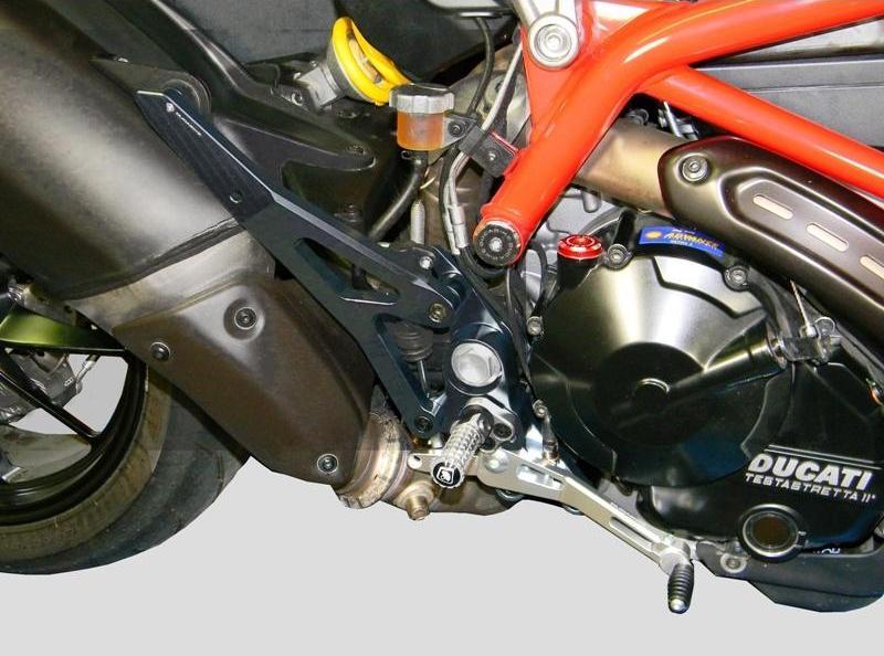 PRNHM01 - DUCABIKE Ducati Hypermotard 821/939 Adjustable Rearset