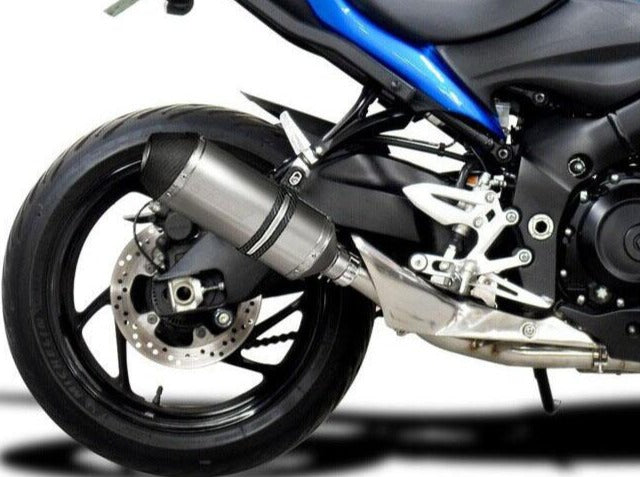 DELKEVIC Suzuki GSX-S1000 Full Exhaust System with 10" Titanium X-Oval Silencer