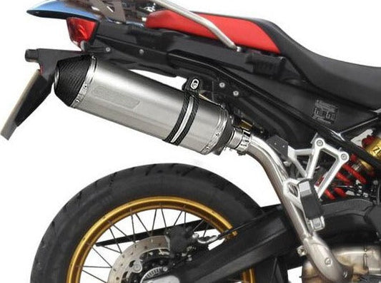 DELKEVIC BMW F750GS / F850GS Slip-on Exhaust 13.5" X-Oval Titanium