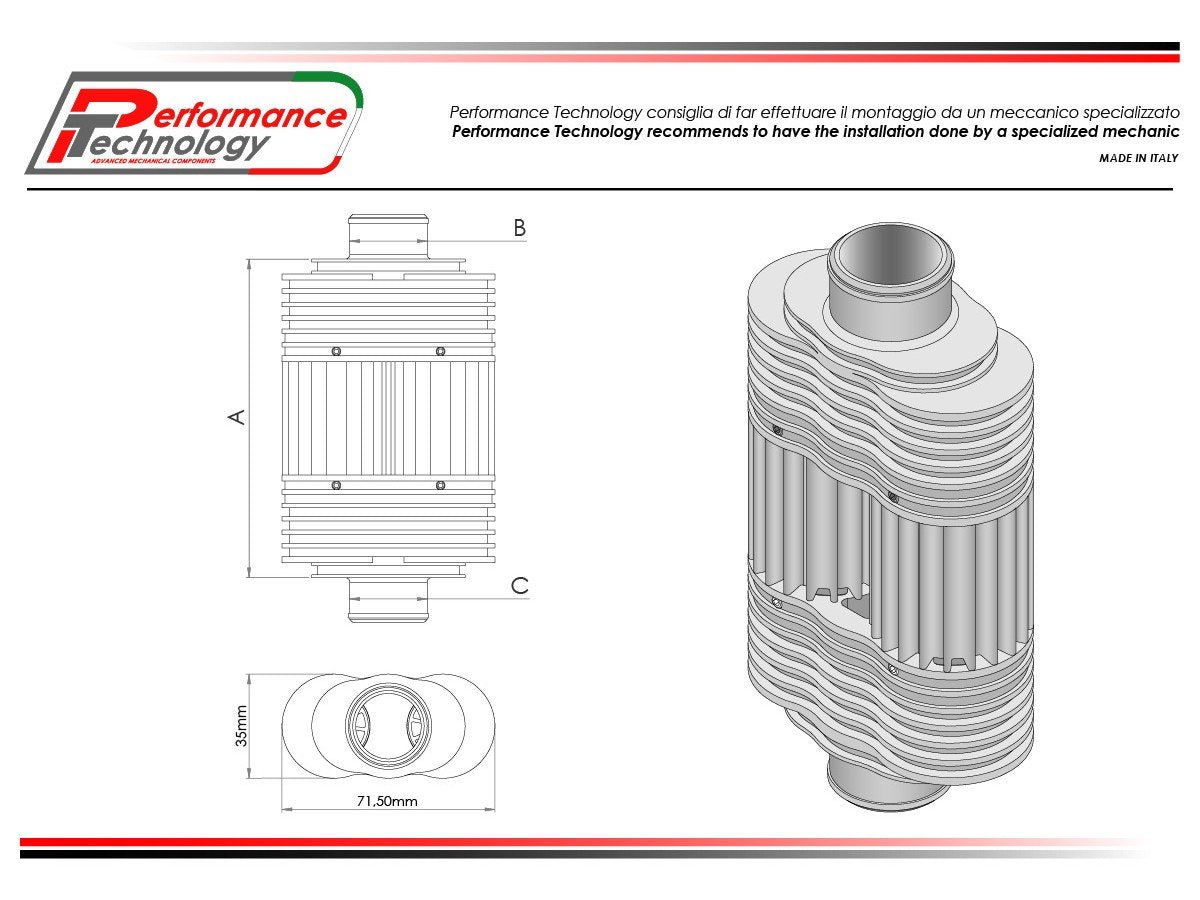 RDC - PERFORMANCE TECHNOLOGY Universal Line Cooler (double)