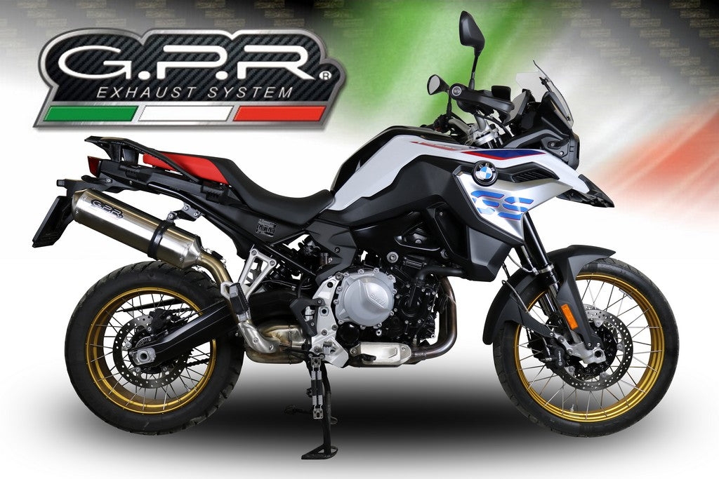 GPR BMW F850GS / Adventure Slip-on Exhaust "Satinox" (EU homologated)