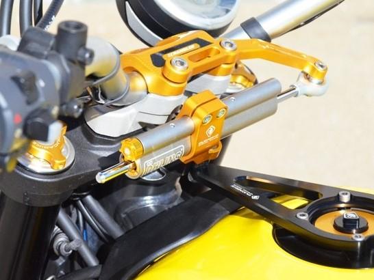 Ducati Scrambler OHLINS Steering Damper + DUCABIKE Mounting Kit & Fuel Tank Cap