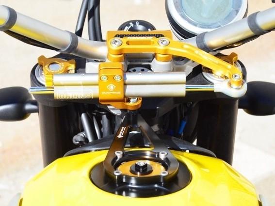 Ducati Scrambler OHLINS Steering Damper + DUCABIKE Mounting Kit & Fuel Tank Cap